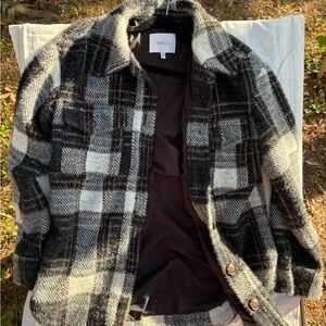Anthropologie Greylin plaid shirt-jacket